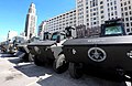 Armored personnel carrier used by the Batalhão de Operações Policiais Especiais (BOPE). According to the official BOPE website, the logo represents victory over death.[26] (2018)