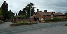 medium size red brick building.