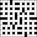 An example of a British-style crossword puzzle.