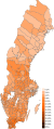 2010: The party's share of the vote by municipality (darker shades indicate a higher percentage of votes)