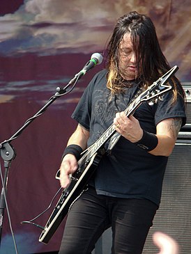 Эрик Питерсон во время выступления на фестивале Gods of Metal 2008