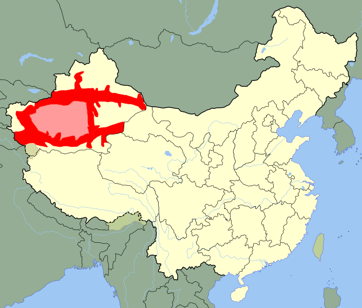 Файл:Uyghur language geographical extent.svg