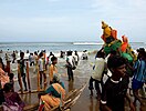 Imersion of Ganesh Idols at Foreshore Estate, Chennai