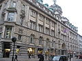 Moorgate building with London Met flag above the entrance.