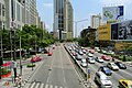 Ratchadaphisek Road at Asok junction, with Sukhumvit Road seen to the south