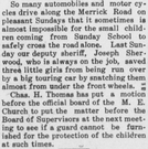 Nassau County Review Newspaper Clipping, Children Saved by Nassau County Deputy Sheriff, Circa 1913.[13]