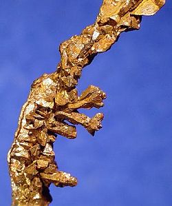 Specimen of native copper from the Mufulira Mine