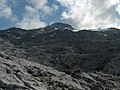 The karstic plateau north of the summit