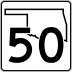 State Highway 50 marker