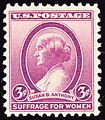 The Susan B. Anthony stamp (1936), was the reddish tone of violet known as red-violet since violet was a color that represented the Women's Suffrage movement.