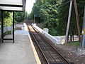 Talmadge Hill Metro-North station over the Parkway in New Canaan