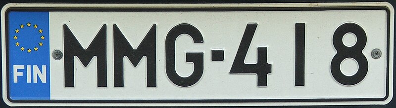 Файл:Finland registration plate 2007.jpg