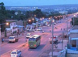 Main street in Jijiga's Laanta Hawada neighbourhood