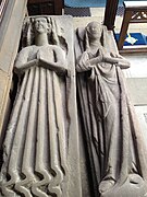 Effigies in the Church of St John the Baptist, Tideswell, Derbyshire, England. 12th and 13th centuries.