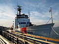 Coast Guard cutter Alert docked at Astoria.