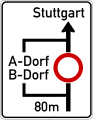 Diversionary route ahead