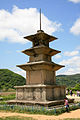 Gameunsa granite pagoda in typical Sillan style. It is the largest example of its kind.