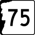 New Hampshire Route 75 marker