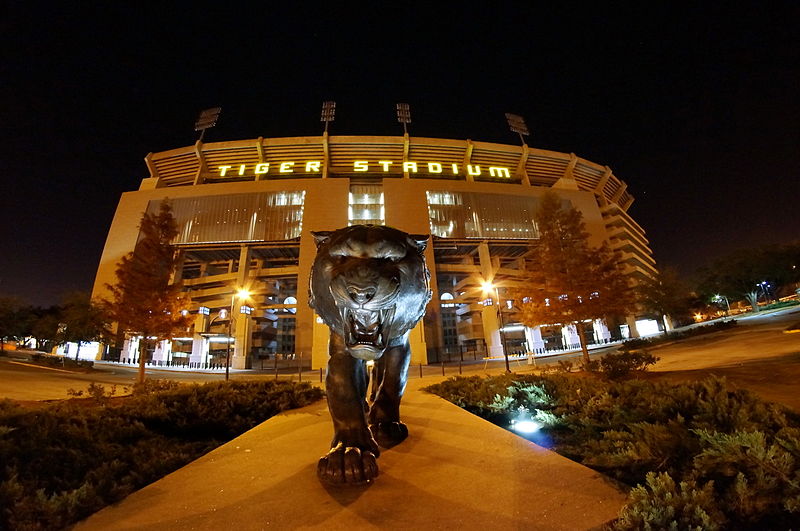 File:Tiger Stadium at Night.jpg