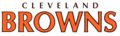 The Browns' Primary Script Logo 1999–2002. This was also the Browns' script logo from 1983-1995.