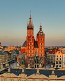 Saint Mary's Church at sunset