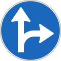 2.40 Must continue straight ahead or turn right