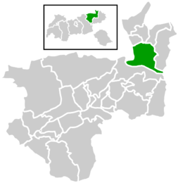 Location within Kufstein district