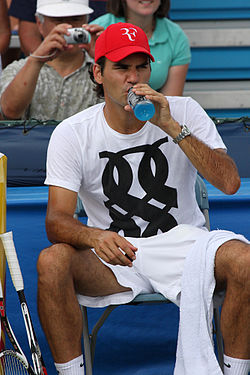 Federer at the 2008 Cincinnati Masters