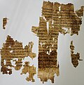 The papyrus on which the Tithonus poem is preserved