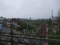 Looking east from footbridge, with Dartford Crossing just visible in the background