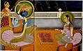 Image 20Krishna and Radha playing chaturanga on an 8×8 Ashtāpada (from History of chess)