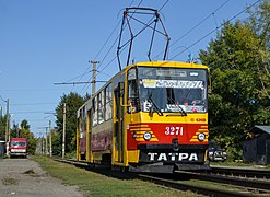 Tatra T6B5 в Барнауле