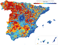 Crecimiento de la población entre 1998 y 2008