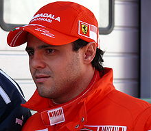 Felipe Massa wearing a hat