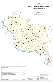 Harchandpur block map.png