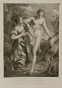 Iris in the bath (1731), by Laurent Cars.