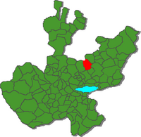 Location of the municipality in Jalisco