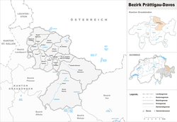 Location of Prättigau/Davos District