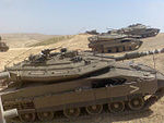 Merkava Mark IV (foreground)