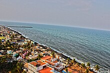 Pondicherry-Rock beach aerial view.jpg