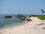 A beach on one of the St. Mary's Islands