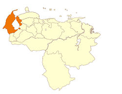 Location of Zulia State