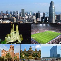 "22@" business district, Sagrada Família, Camp Nou stadium, The Castle of the Three Dragons, Palau Nacional, W Barcelona hotel and beach