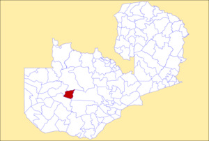 District location in Zambia