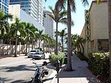 Street scene adjacent to a 1960s-built Publix in Miami Beach, Florida.