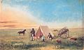 Camping on the prairie. 1846