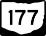 State Route 177 marker