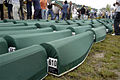 Burial of 610 identified Bosniaks on (July 11, 2005)