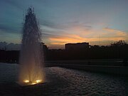 One of the many fountains in Millennium Park