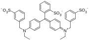 Brilliant Blue FCF, a common food colorant.